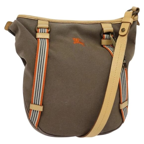 BURBERRY Blue Label Shoulder Bag Canvas Brown Auth - Picture 1 of 16